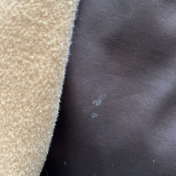 J Jill reversible wool blend coat hood tan brown size medium - Picture 10 of 14